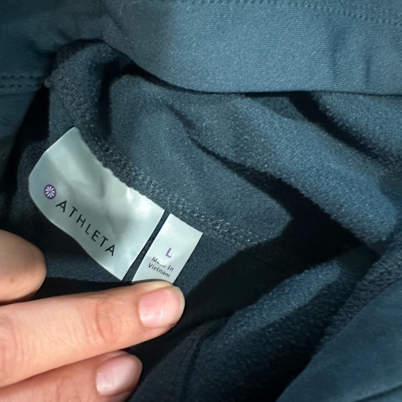 Atheta  Dark Blue Hooded Sweatshirt - Picture 5 of 7